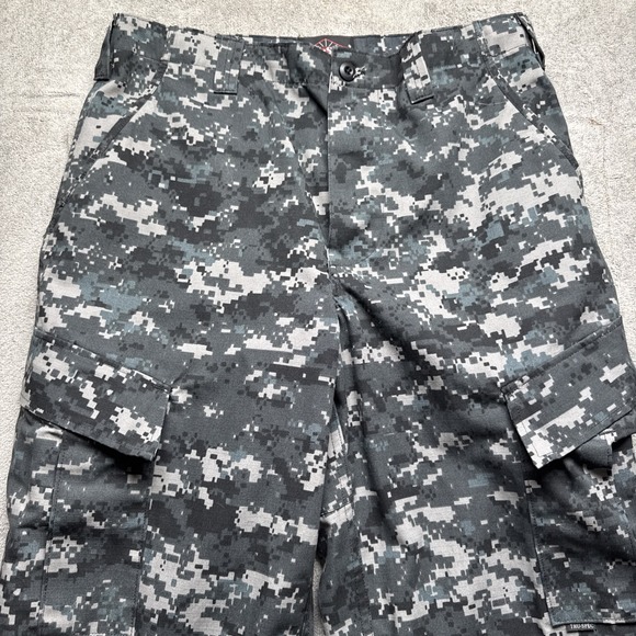 Tru Spec Men's Gray Black Digital‎ Camo Double Knee Tactical Pants Medium Long - Picture 4 of 13